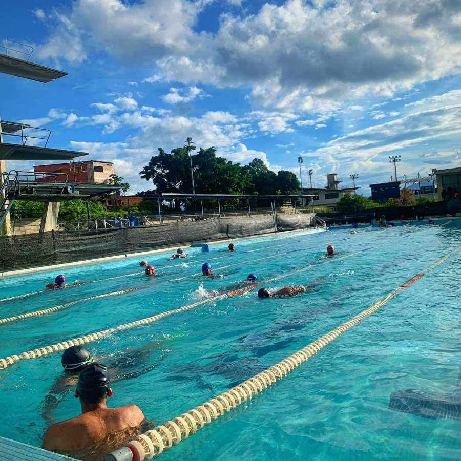 Entrenamiento en el carril olímpico