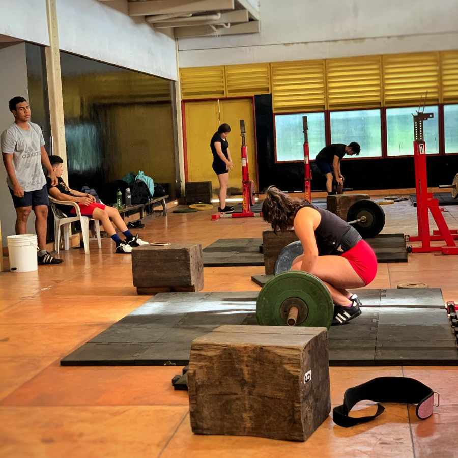 Pesas olímpicas de entrenamiento